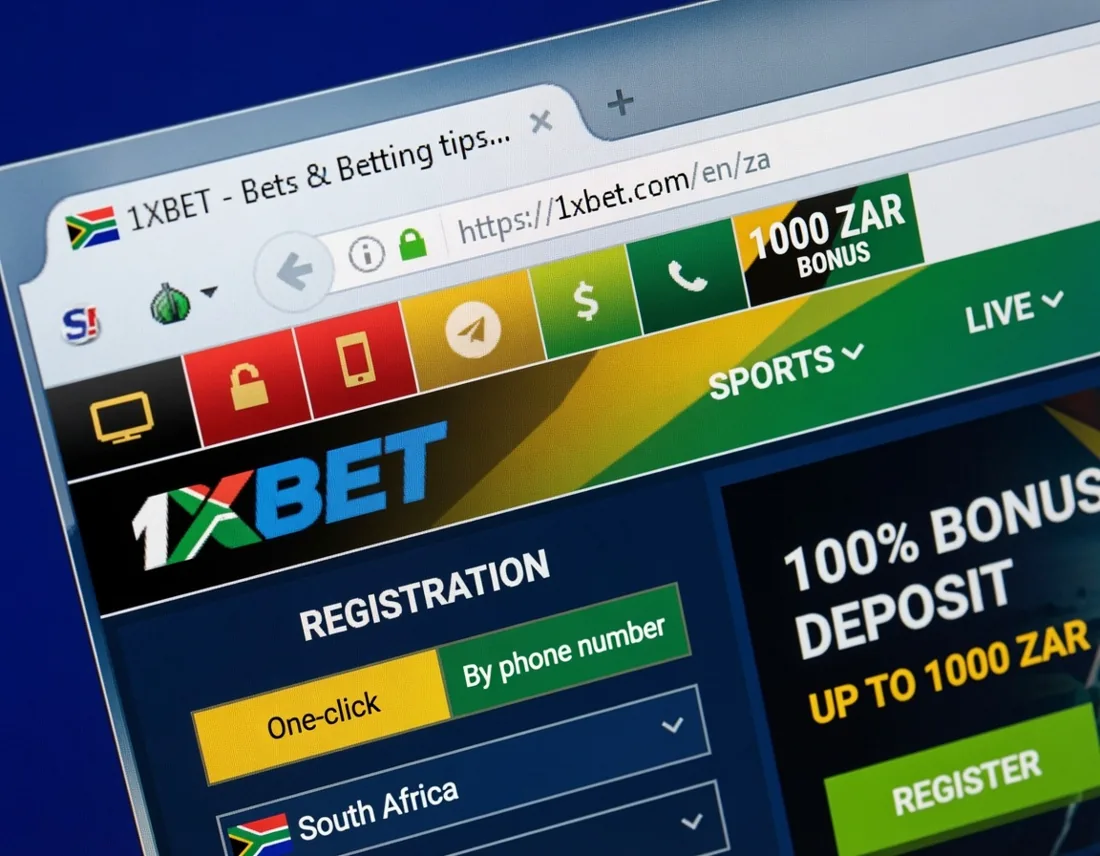 1xBet registration form