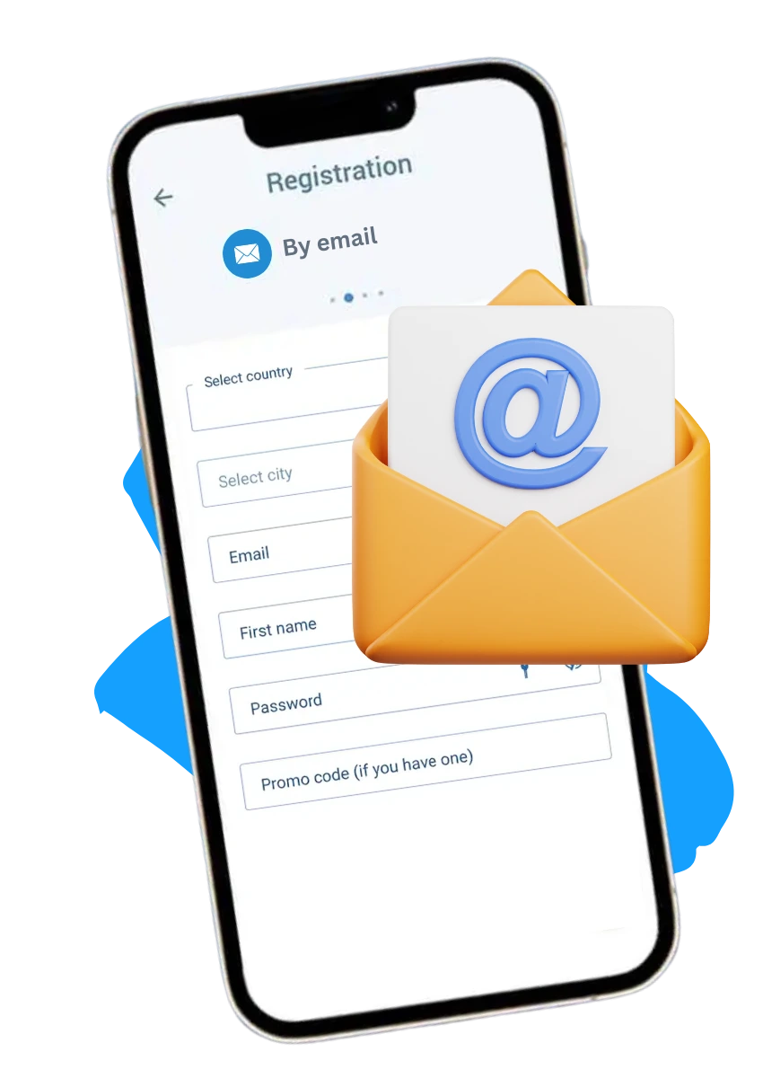 2. Registration by Email